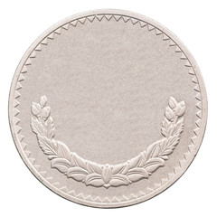 Blank coin isolated