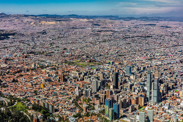 Fototapeta premium Bogota Skyline cityscape capital city of Colombia South America