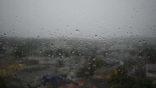 Rain Drops on the Window Cityscape 1.5
