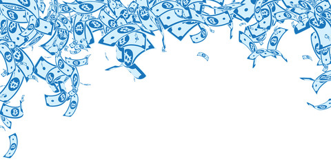 Bitcoin, internet currency notes falling. Messy BT
