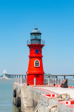 Guide lighthouse on Nanaodao, Shantou
