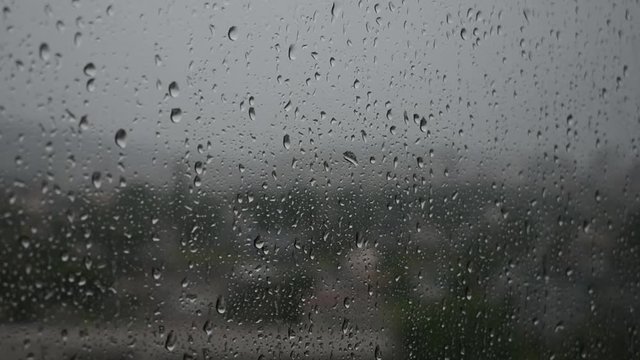 Rain Drops on the Window Cityscape 2.1