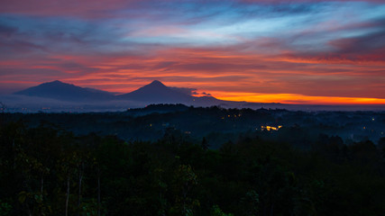 Morning Sun at Mt Merapi