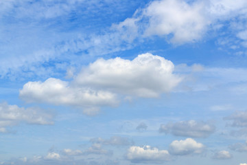 Naklejka na ściany i meble White clouds on sky ,nature background