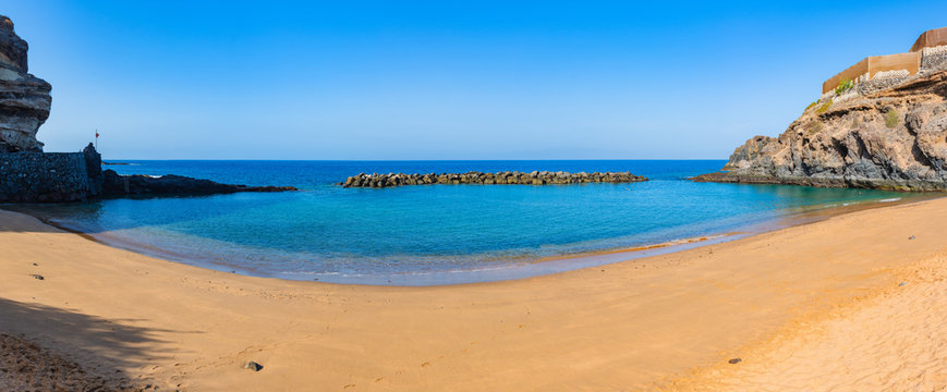 Stunning panorama of abama beach.Tenerife. Canary Islands..Spain