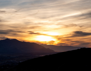 Sunset over Salt Lake 2