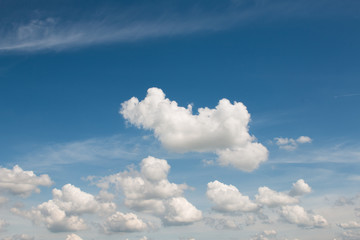 blue sky with clouds
