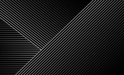 Vector Illustration of the pattern of gray lines on black background. EPS10. - 231809077