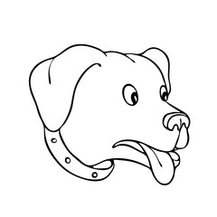 Labrador Retriever Surprised Drawing