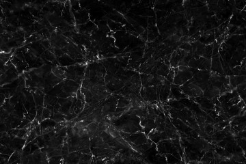 Obraz na płótnie Canvas Black marble texture with natural pattern for background or design art work. Marble with high resolution