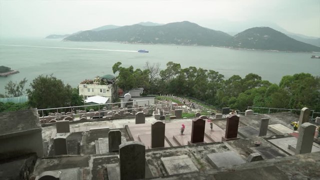 an overview of graveyard in Hong Kong.