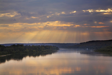 Obraz na płótnie Canvas Oka river near Polenovo estate. Tula oblast. Russia