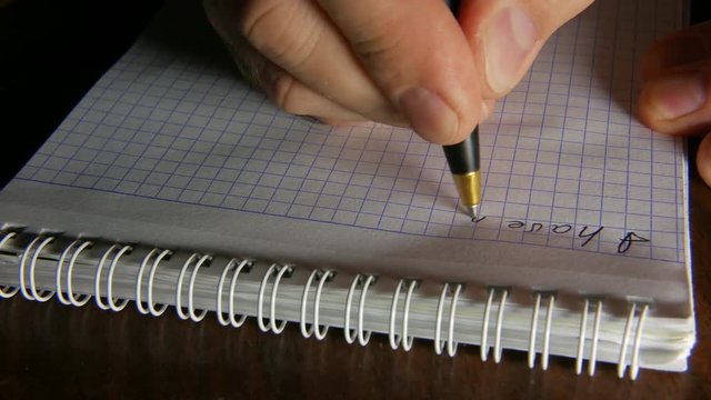 Pen writes