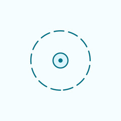 dotted circle  field outline icon