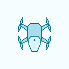 drone  field outline icon