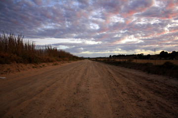 Fototapeta na wymiar Dirt road to nowhere