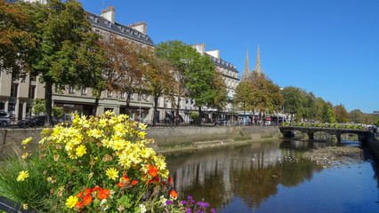Beautiful Quimper, the city in Bretagne