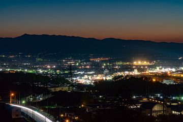 会津若松市の夜景