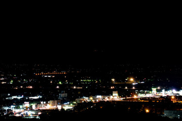 Fototapeta na wymiar 会津若松市の夜景
