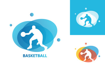 Fototapeta premium Basketball Logo Template Design Vector, Emblem, Design Concept, Creative Symbol, Icon