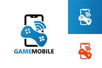 Game Mobile Logo Template Design Vector, Emblem, Design Concept, Creative Symbol, Icon