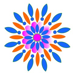 abstract color of mandala background