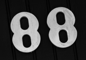 Fototapeta premium Hausnummer 88