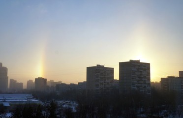 parhelion in the city