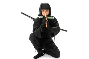 Japanese NINJA concept. Samurai. © metamorworks
