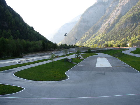 Race track in Alps
