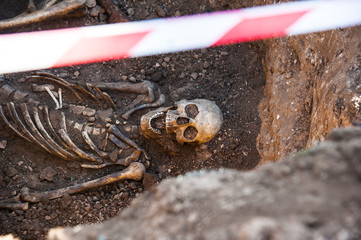Skeleton soldier of the Second World War