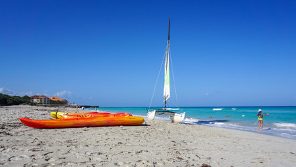 sailboats at Varadero beach Cuba