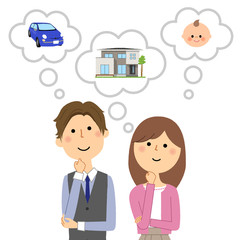 若いカップル　ライフプラン