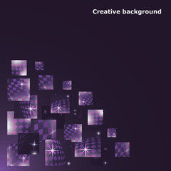 Vector background. Vector illustration of abstract squares. Background design for poster, flyer, cover, brochure.