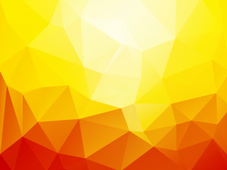 orange sun geometric mosaic background
