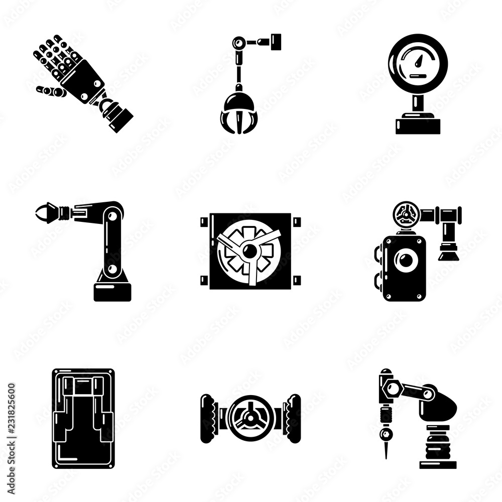 Poster glove icons set. simple set of 9 glove vector icons for web isolated on white background