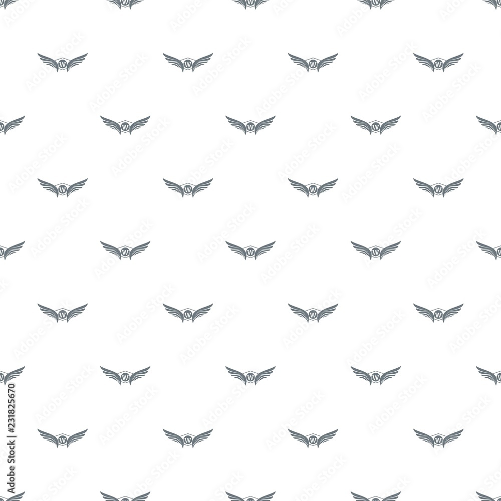 Poster animal wing pattern vector seamless repeat for any web design
