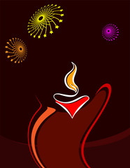 Diwali Greeting, Festival Of Light
