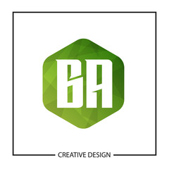 Initial Letter BA Logo Template Design Vector Illustration