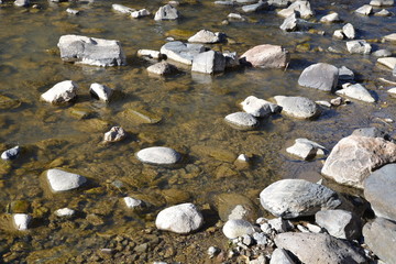 stones in the water