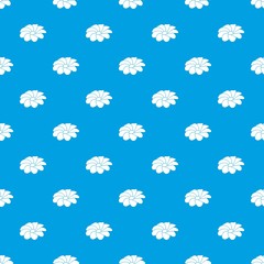 Bright flower pattern vector seamless blue repeat for any use