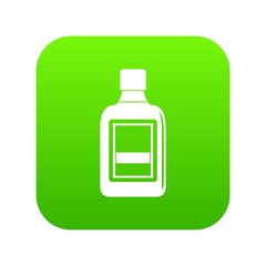 Plastic bottle icon digital green for any design isolated on white vector illustration