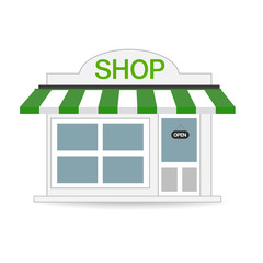 Store shop or market, Vector  illustration background