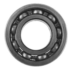 metal bearings isolated on white background