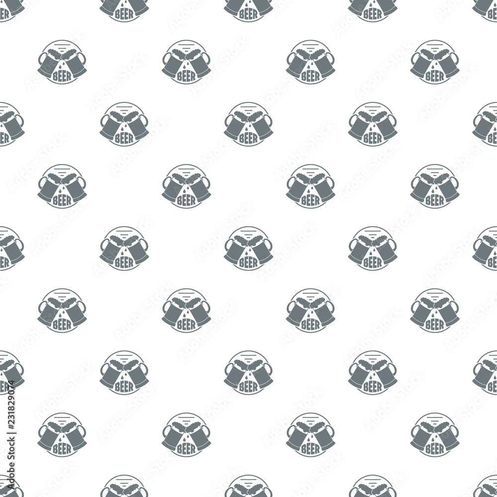 Poster best glass beer pattern vector seamless repeat for any web design