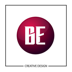 Initial Letter BE Logo Template Design Vector Illustration