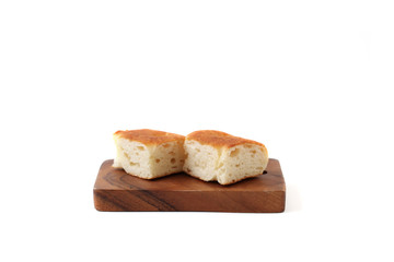 フォカッチャ ピザ パン 白背景