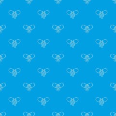 Capsule pill pattern vector seamless blue repeat for any use