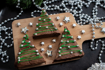 Weihnachtliche Brownies 