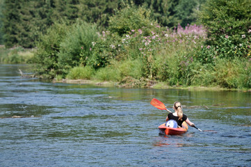 Kayak femme loisir eau 